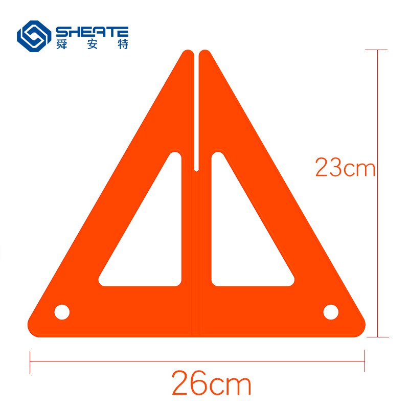 SHEATE Car Warning Triangles Emergency Traffic signaling reflective safety stop sign Crossing detachable folding
