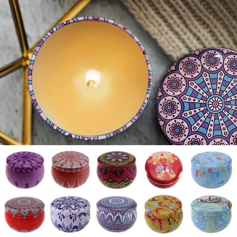 10 stuks mini blikken doosjes voor kaarsen, balsem, ronde lege potten voor sieraden, cosmetica, make-upcrème, haarwax, doosje