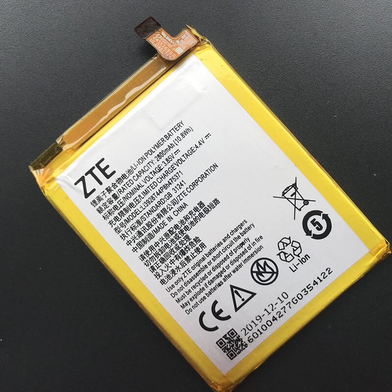 2800 Mah Li3928T44P8h475371 Batterij Voor Zte Blade A1 C880 C880U C880A C880S Axon Mini B2015 B2016 Xiaoxian3 Batterij