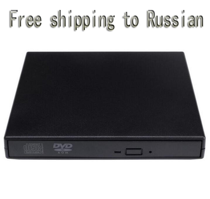 DVD-ROM USB 2.0 Externe DVD ROM Drive USB DVD CD Drive Optische Drive Externe Speler DVD Reader naar russische