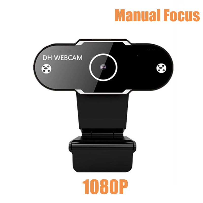 HD 1080P Webcam 2K Focus Computer PC Web Camera With Microphone For Live Broadcast Video Calling Conference Work Camara Web PC: 1080P Manual focus