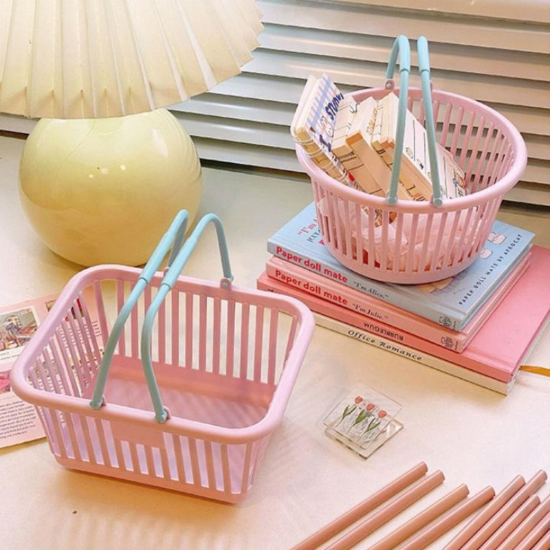 Keuken Opbergmand Holle Draagbare Douche Badmanden Desktop Fruitmanden Kind Speelgoed Snack Plastic Organizer