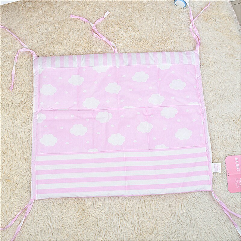 Baby Crib Bumper Bumpers voor Peuter Rond Kussen Baby Bed Veiligheid Bescherming Pad Beddengoed wolken-vormige YCZ037: Storage Bag-60X50cm