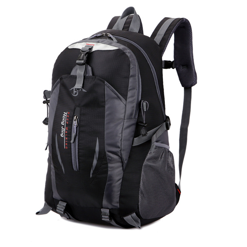 Scione Rugzak Mannen Fietsen Rugzak Casual Reistassen Waterdichte Softback Nylon Schooltas Mochila: Black