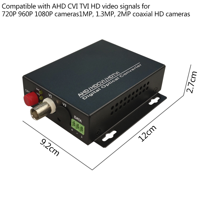 1 kanäle Video Faser Über Optischen Medien Konverter Single Faser Bis 10Km für 1080P 960p 720p CVI TVI AHD HD Kameras