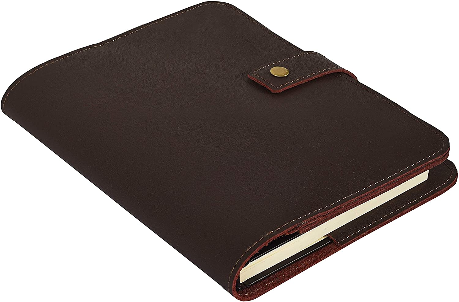 A5 Leather Journal Cover Multi Organizer with Credit Card Holder, Pockets and Pen - Fits 8.5 X 6 X 1 A5 Notebooks Planner Cover: Default Title
