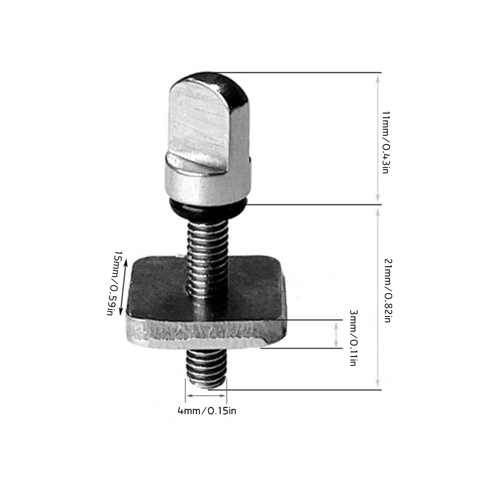Fin Key Grub-schroeven, Duurzame Fin Grub-schroeven Vervanging 304 Roestvrij Staal Lichtgewicht Voor Surfplank
