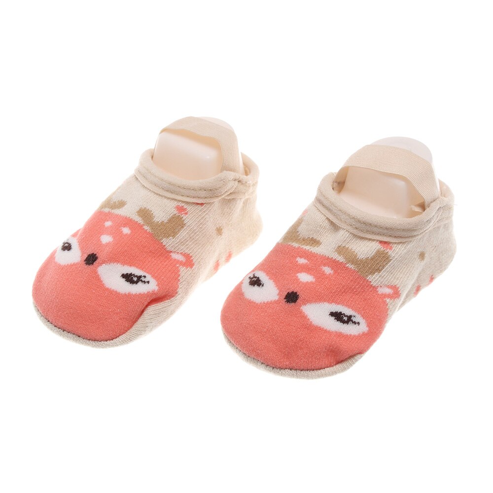 1 paire de chaussures mignonnes pour bébés tout-petits | Chaussettes de sol antidérapantes en coton, chaussons de premiers marcheurs, chaussons confortables pour garçons et filles: khaki / M 1-3years
