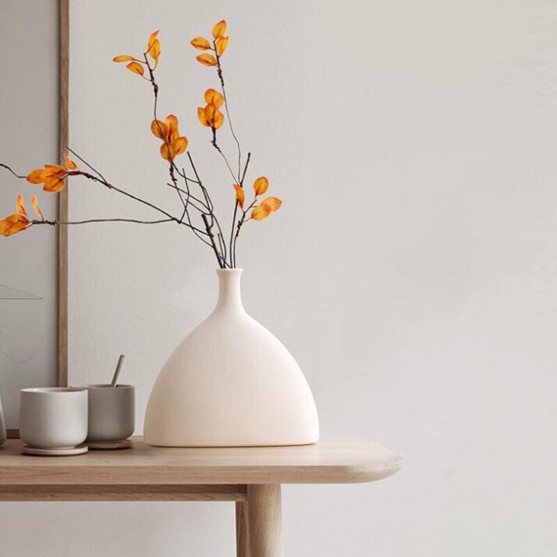 Ceramics Vase Home Decor Flower Vase Modern Geometric Abstraction Decorative Vases Room Decor Flower Pot Wedding Decoration