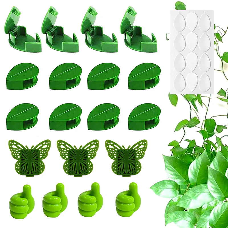Clips muraux invisibles pour plantes grimpantes, 10 à 30 pièces, crochet auto-adhésif, Traction de vigne, décoration de jardin de maison