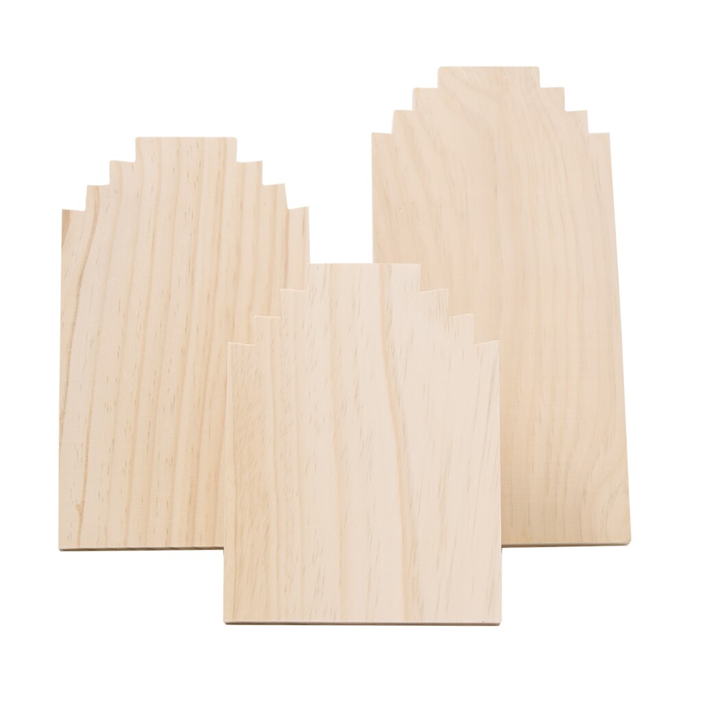 Wooden Display Stands Necklace Holder Unfinished Unpainted Jewelry Organizer Jewelry shop necklace display stand