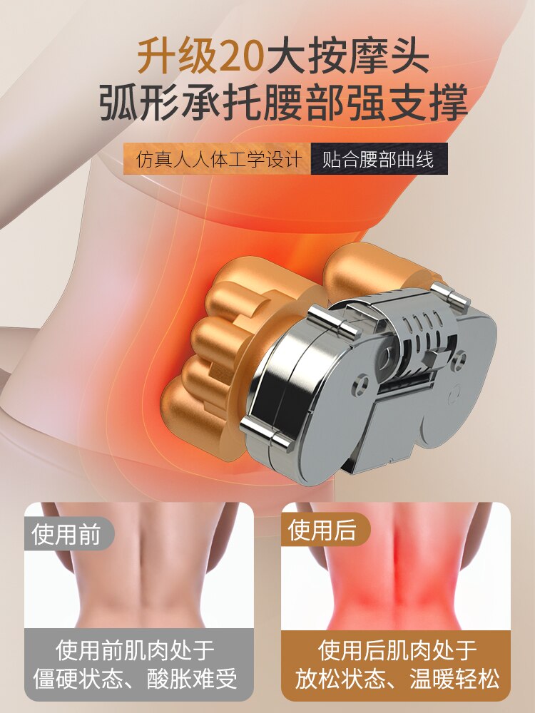 Draagbare Verstelbare Volledige Back Kneden Shiatsu Pad Multi-Functionele Thuis Massage Kussen Hyperbolische Kneden Kussen Voor Taille