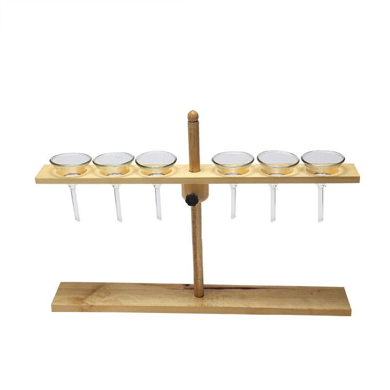 Wooden Funnel Stand Support Rack Lab Supplies 2 4 6 holes