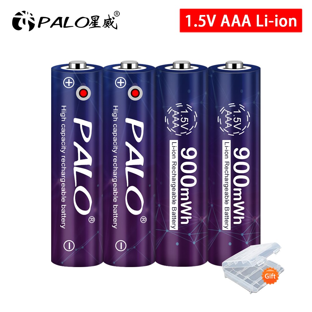 1.5V Li-Ion Aaa Oplaadbare Batterij 900mwh Aaa 3A Batterijen