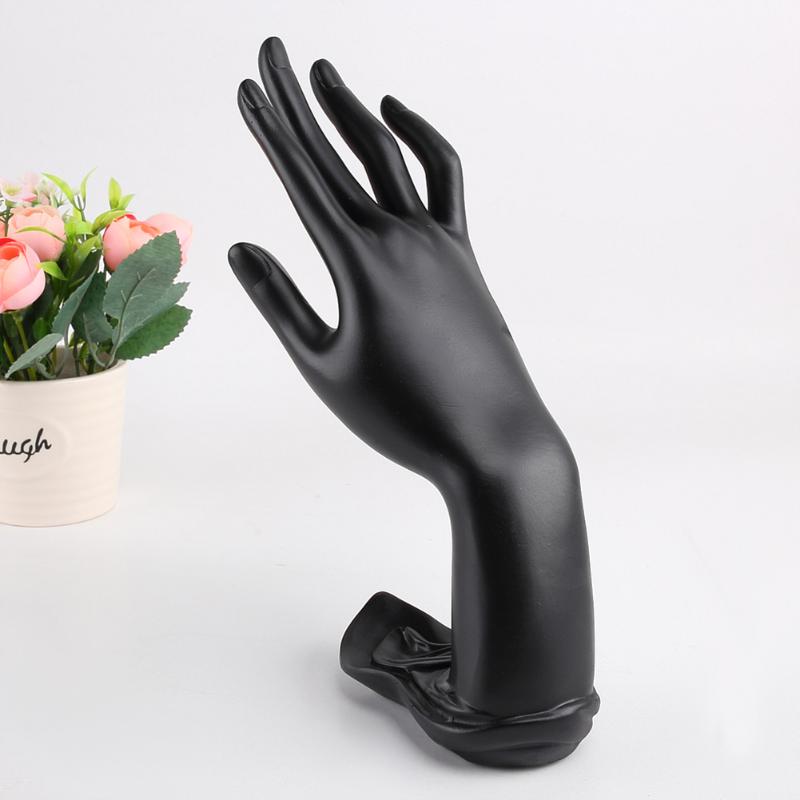 Mannequin Graceful Display Hand Vinger Sieraden Ketting Ring Armband Holder Lady Hand Vormige Zwart Sieraden Display Standhouder