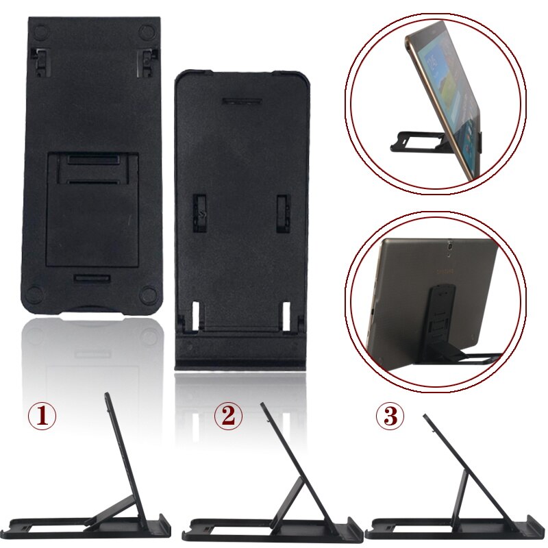 Telefoon Houder Tablet Houder Universele Draagbare Mini Bureau Houder Zwart Stand Opvouwbare