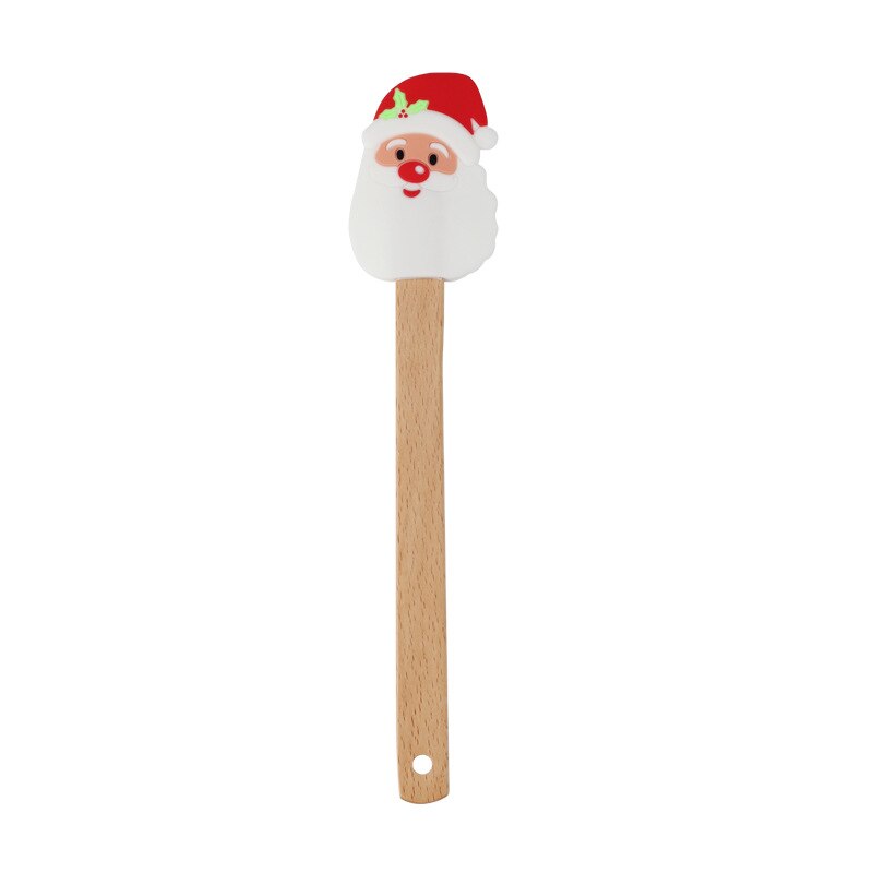 Christmas Silicone Scraper Kitchen Gadget Sets Cake Tools Pastry And Bakery Accessories Kitchenware Bakeware Food Reposteria: Santa Claus