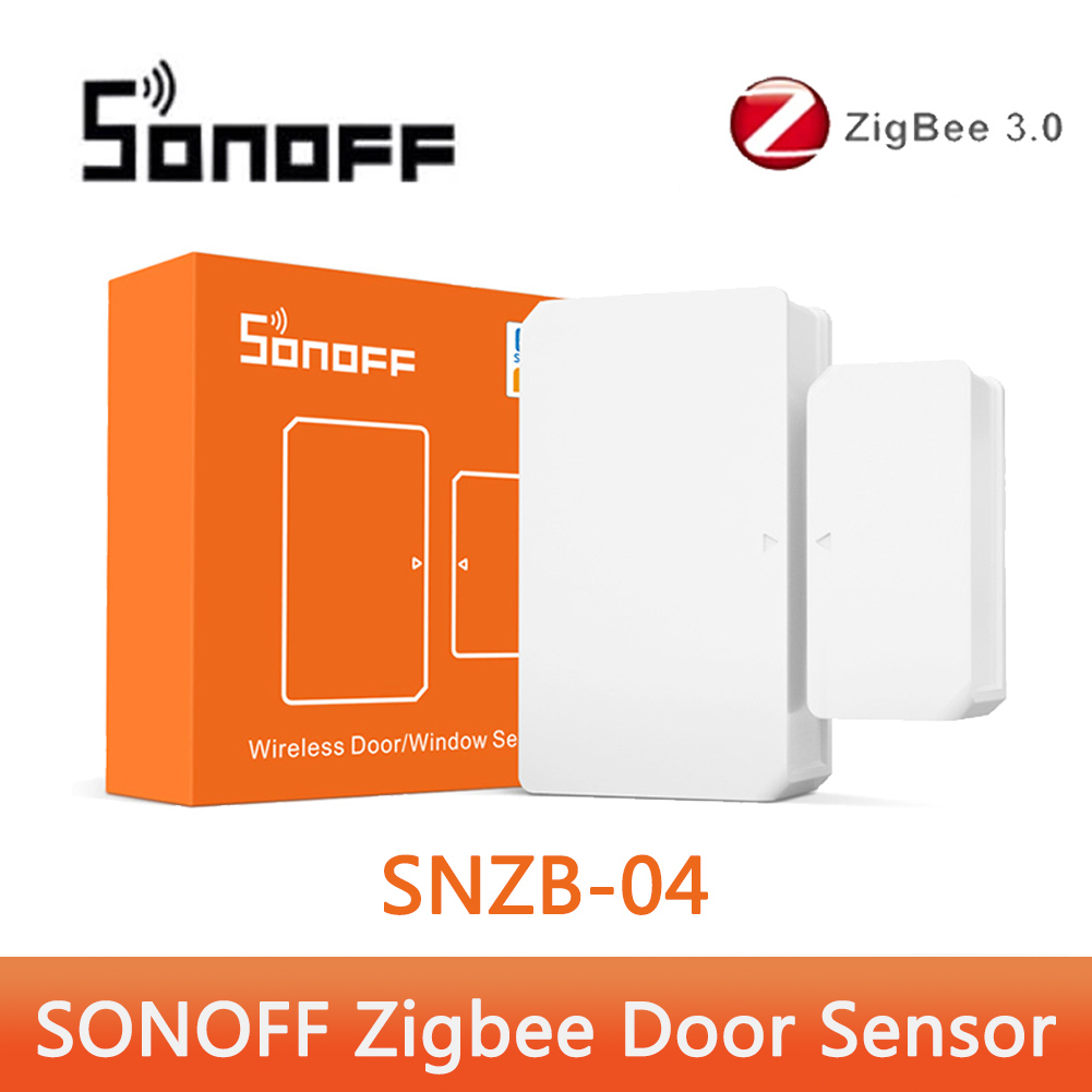 SONOFF ZB-llave electrónica USB Dongle Plus Zigbee 3,0, analizador inalámbrico Zigbee Gateway, Zigbee2MQTT ZHA, captura con antena: SONOFF SNZB-04