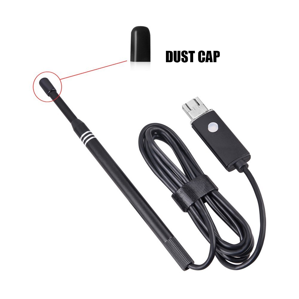 Wifi Black USB camera endoscope Port Ear Nose Otoscope 5.5mm Visual Lens DDES01 Earpick Endoscope Borescope for PC Windows