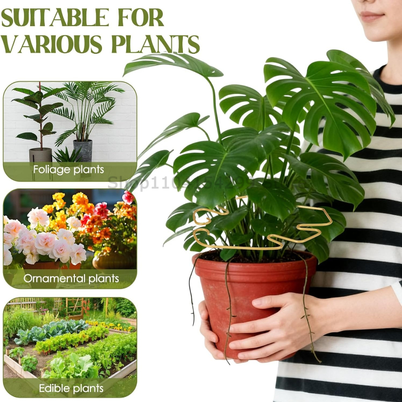 1/2/4Pcs Adjustable Metal Plant Support Climbing Stem Holder Stabilizer Grapple Trellis Vine Growth Household Garden Tool