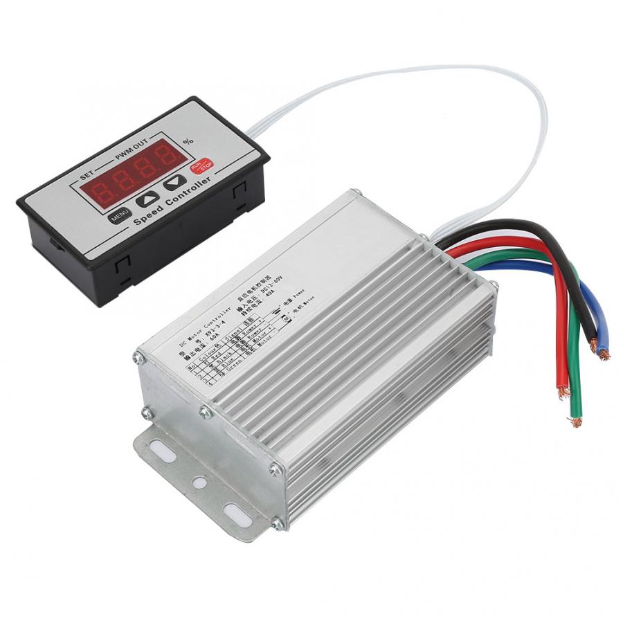 40A 60A Digital Display DC Motor Speed Controller 12~60V Motor Speed Governor Regulator