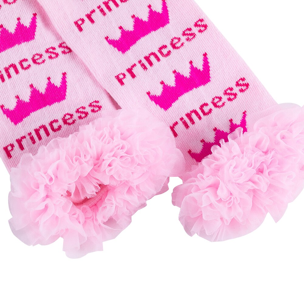 Jambières en mousseline pour bébés filles, jambières de princesse en tricot doux, avec volants, pour -nés et nourrissons