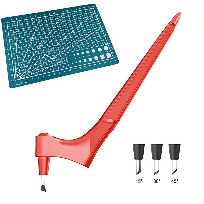 360 stopni obrotowy nóż introligatorski narzędzia robić obróbki drewna narzędzia tnące nóż robić rzeźbienia ostrze gilotyna robić papieru rękodzieło rzeźba sztuka DIY: czerwony zestaw