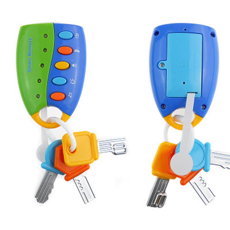 1pcs Baby Smart Remote Car Voices Pretend Electronic Anti-theft Locks Play Musical Car Keys Early Education Toys For Kid