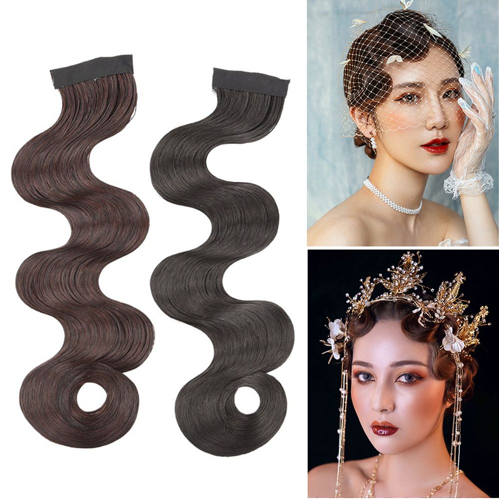 Qipao – postiche de cheveux rétro ondulé, accessoire de coiffure, frange bouclée, Vintage, femme chinoise ancienne, Cosplay, opéra chinois