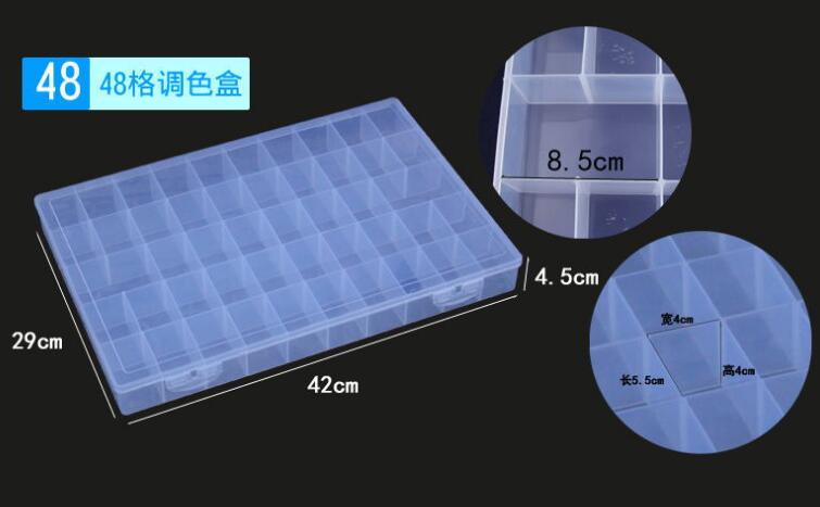 drawing Storage Boxes 48 box gird Compartment Tran... – Vicedeal