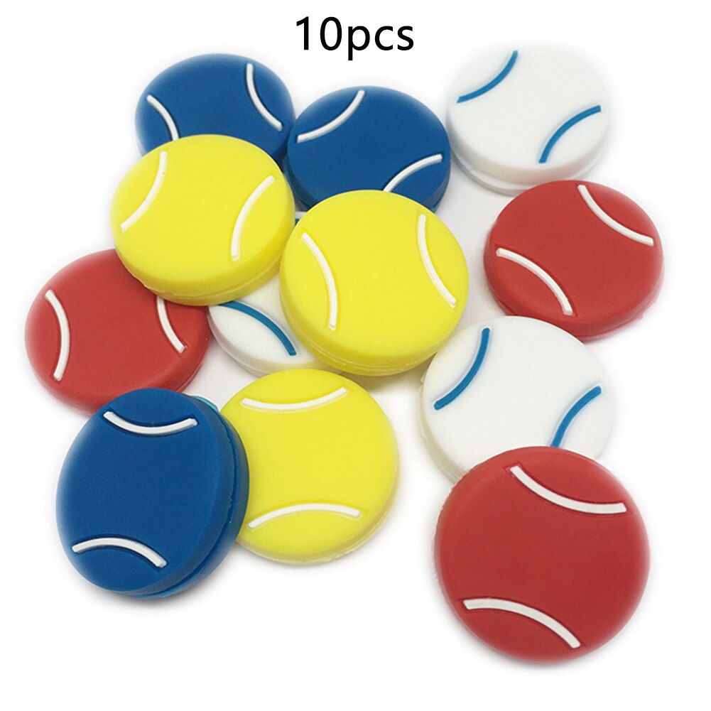 10 pièces Tennis amortisseur sport amortisseurs de vibrations Silicone souple Mini accessoires de personnel raquette extérieure réduire anti-dérapant