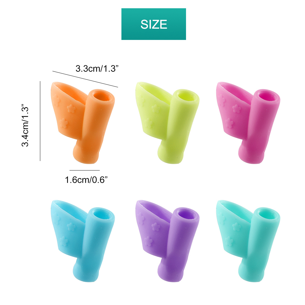 3 Pencils Handle Right Hand Helps Color Random Children Learn Holding Pen And Writing Posture Correction Magic Fits Pencil Soft