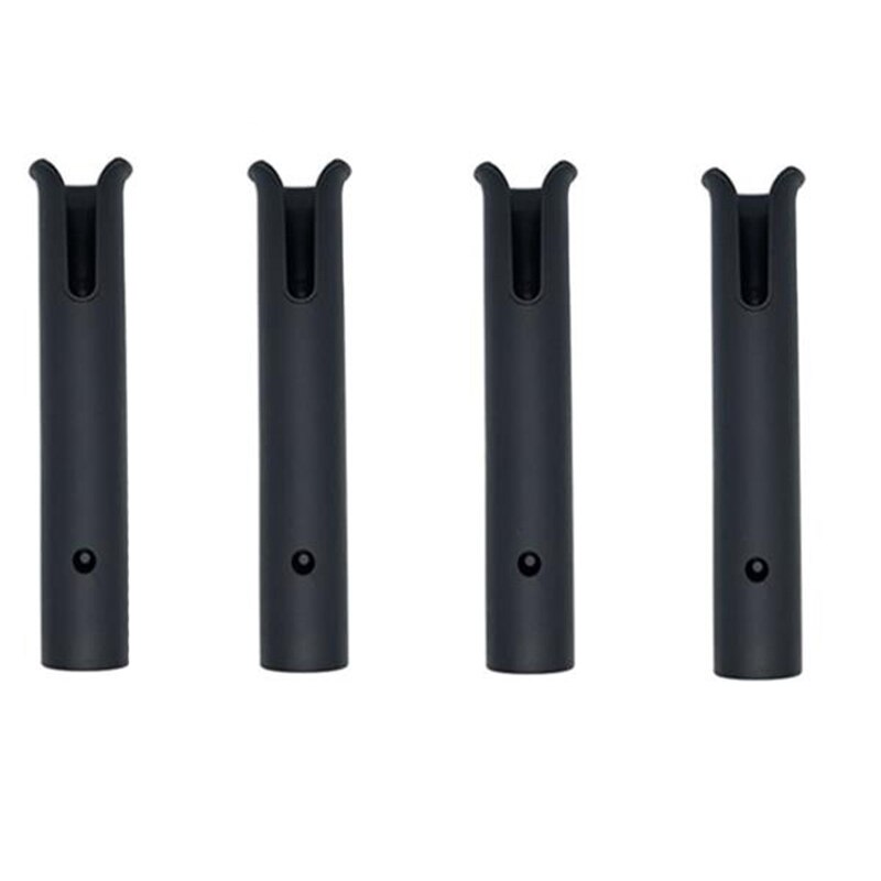4Pcs Wall Mounted Fishing Rod Holders Tubes Links Fishing Rod Holder Rack Rests: Default Title