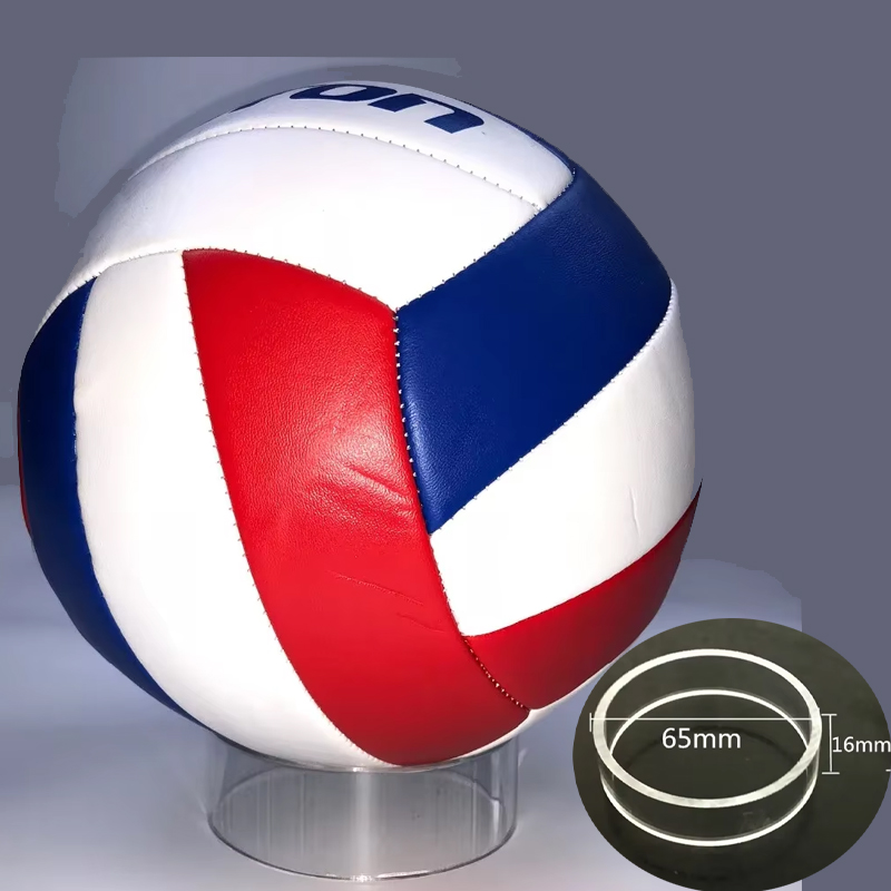 1 Stück transparenter Acryl-Kugelständer, Anzeige-Halfter, Gestell-Stützbasis, passend für 1 # 2 # FußBall Kristall Mousse Ball Tennis