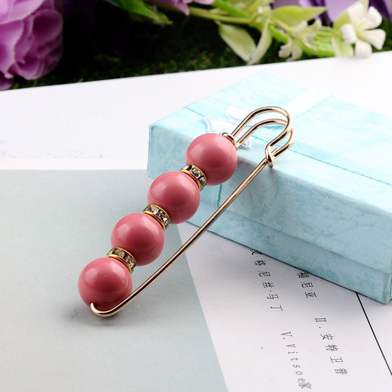 Broche perla simulada de Cuentas grandes para hombre y mujer, Pin de decoración de vestido, hebilla, broches de joyería, accesorios de ropa, 8 cm