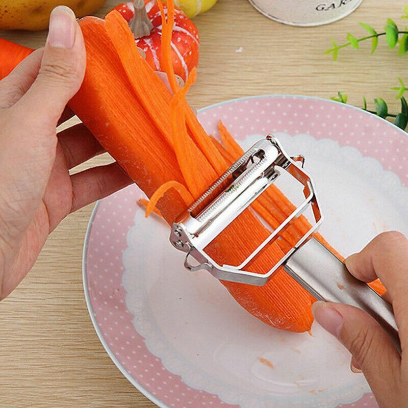 Roestvrij Staal Aardappel Komkommer Wortel Rasp Julienne Dunschiller Groenten Fruit Dunschiller Dubbele Schaven Rasp Keuken Gadget