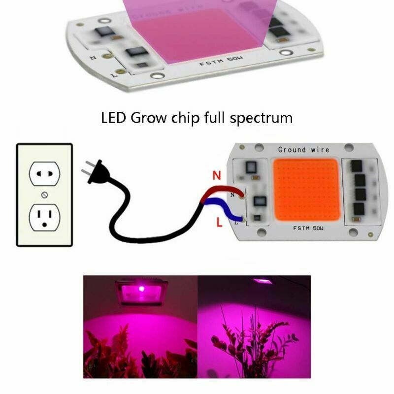 Led Cob Chip Volledige Spectrum 10W 20W 30W 50W Watt Plant Grow Lights Lamp 110V 120V 220V 240V Drive-Gratis Plant Schijnwerper