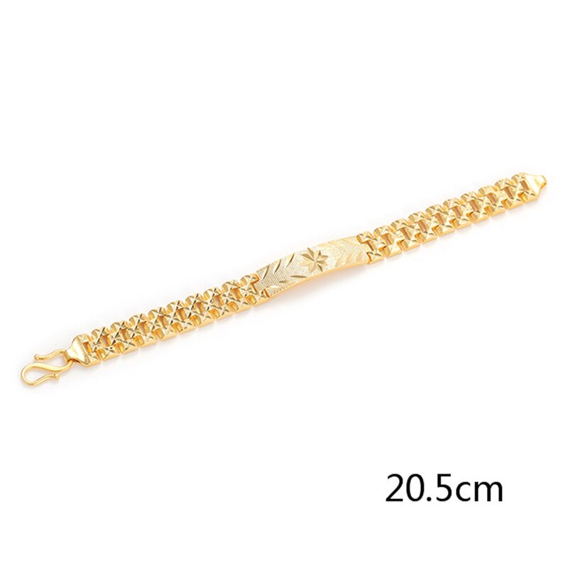 Plated 24K Gold Multi Vorm Punk Armband Curb Cubaanse Ketting Goud Kleur Armbanden Armband Voor Mannen Vrouwen Sieraden: Style 11