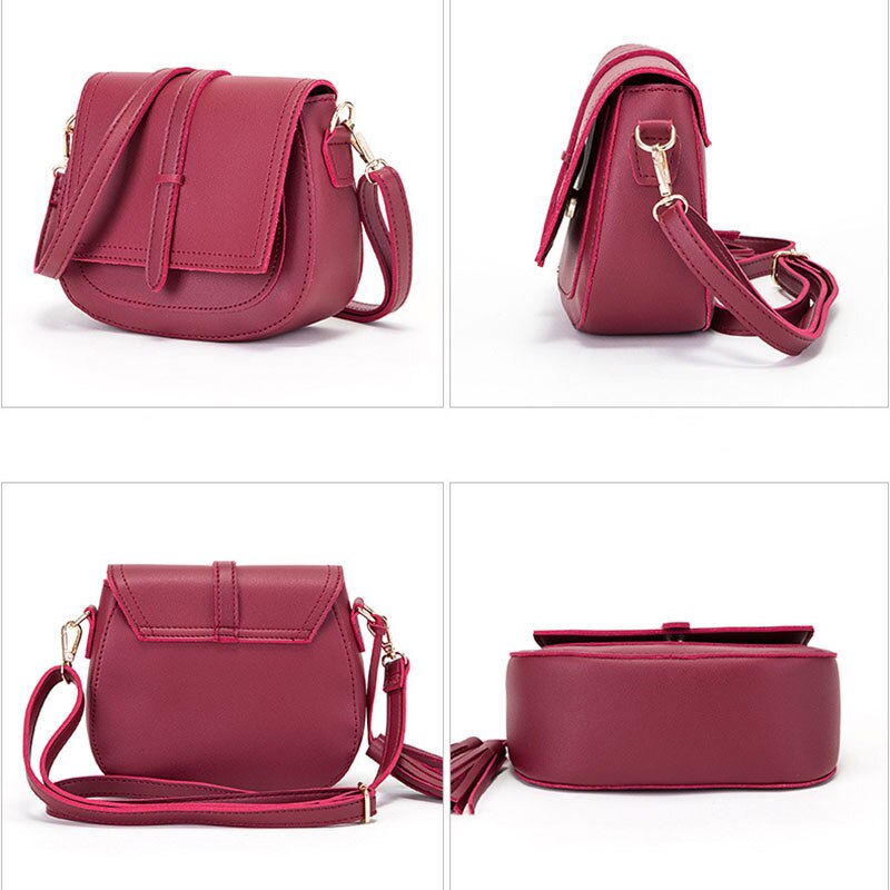 Vrouwen Schoudertassen Pu Lederen Tas Toevallige Kleine Vrouwelijke Crossbody Tas Met Kwastje Reizen Voor Dames Meisjes