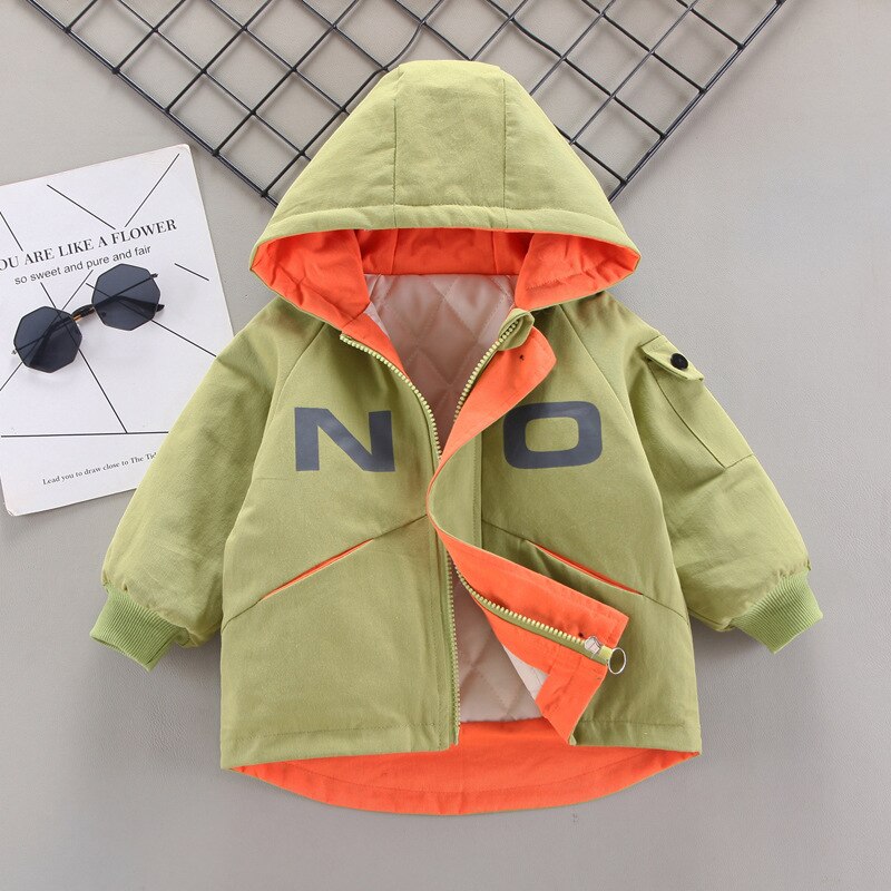 Meninos do bebê quente outerwear inverno da criança de algodão grosso para baixo parkas bebe infantil roupas casuais crianças casacos hodies jaquetas: green 1 / 24 m
