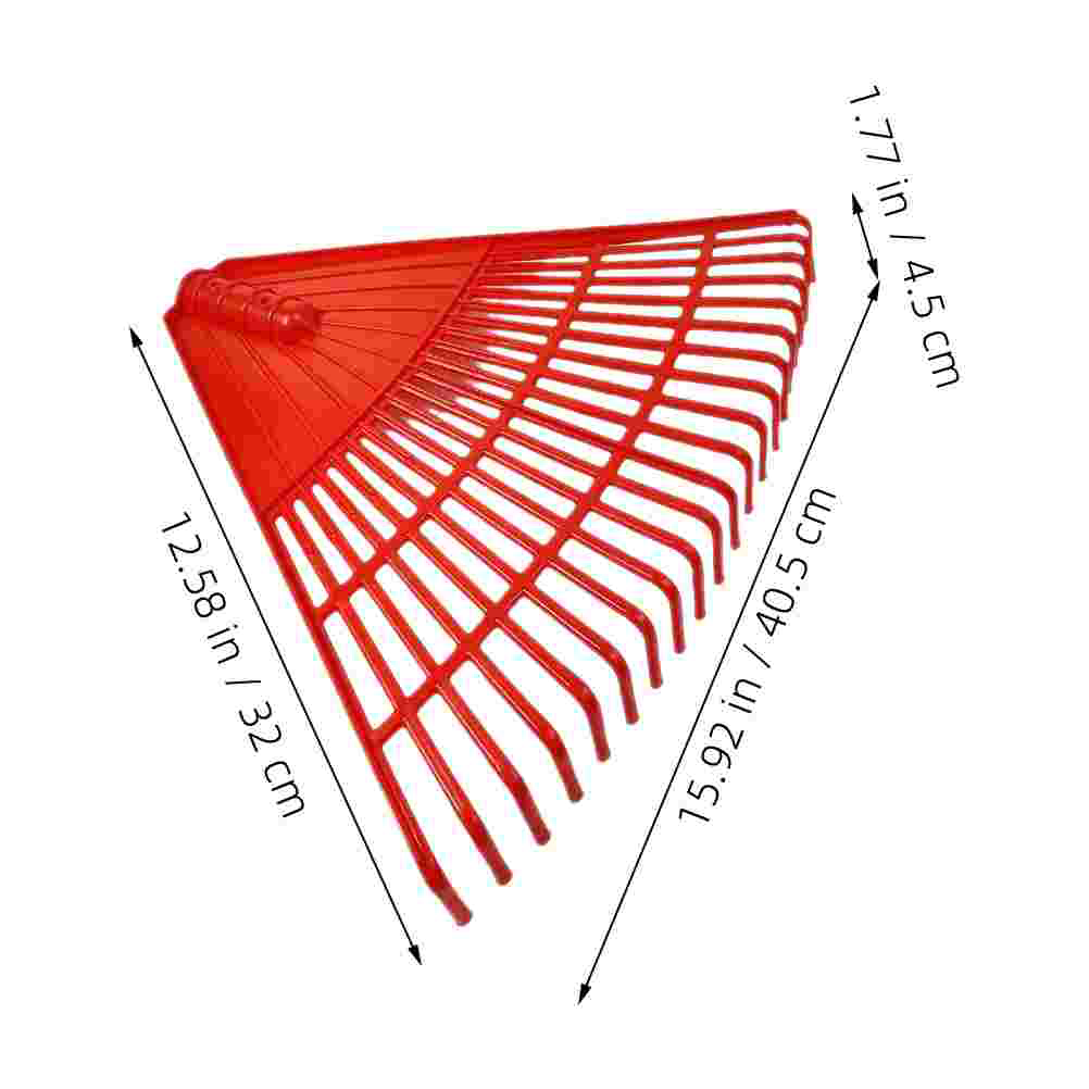 Grass Rake Garden Artificial Leaf Rakes Plastic Garden Soil Leaves Rake for Lawns Yard Lightweight Heavy Duty Hand Tools