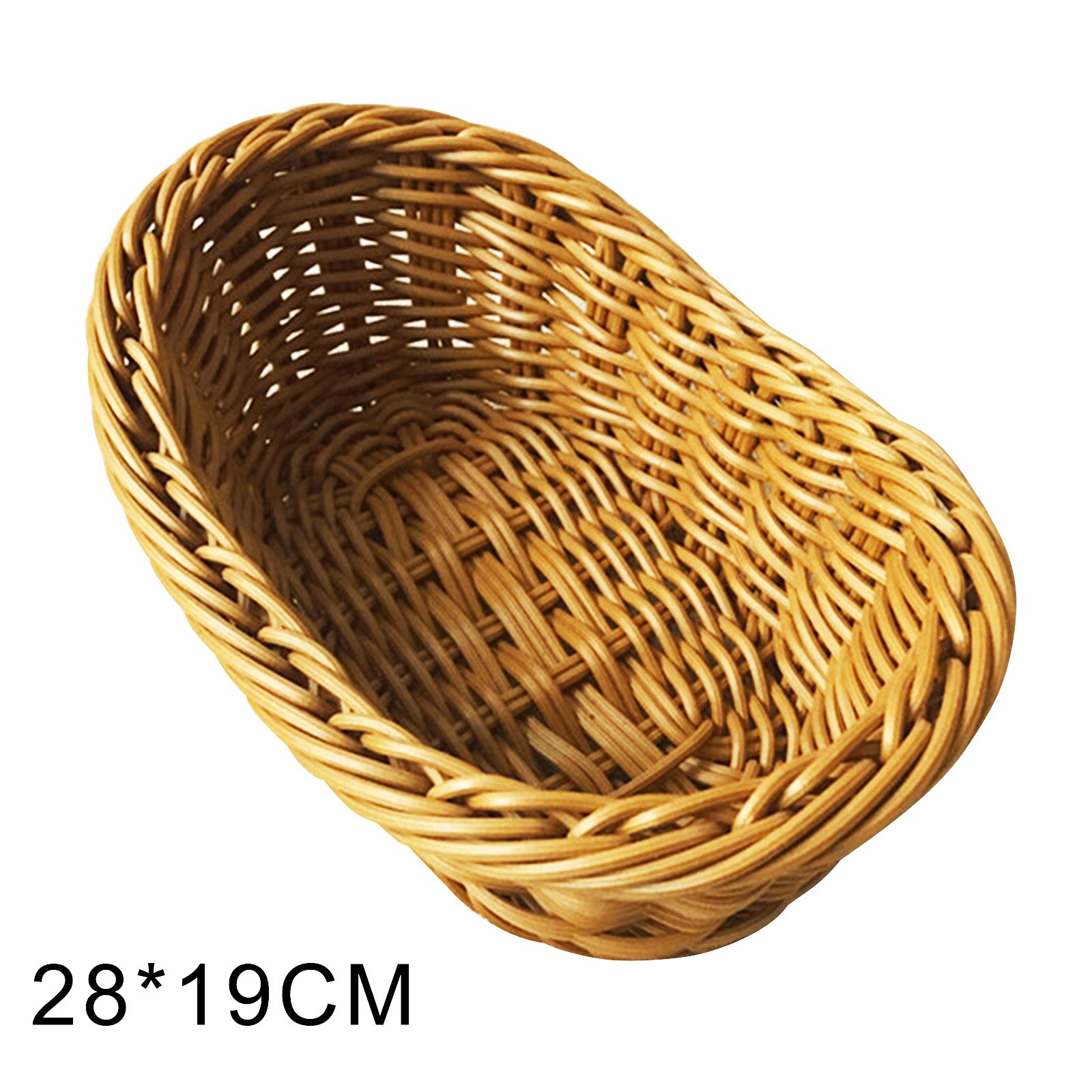 Owalne zakrzywione rattanowe wiklinowe tkane kosze robić serwowania chleba owoce warzywa restauracja serwująca stołbyć winnym kosze ekspozycyjne B: 28x19