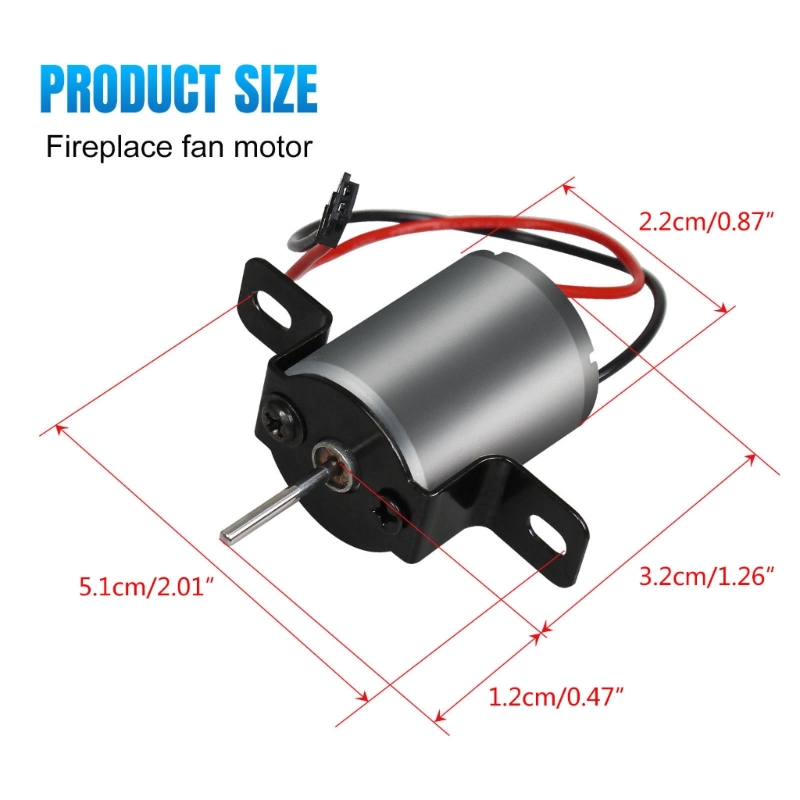 Electric Motor Heat-Powered Stove Fan Motor Fireplaces Fan Replacement Parts