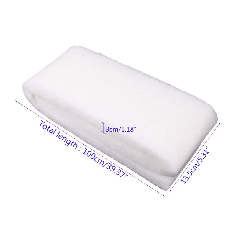 1 set 100 x 13.5 x 3cm aquariumfilter superdikke biochemische filterkatoenen spons voor aquarium bio-schuim skimmer