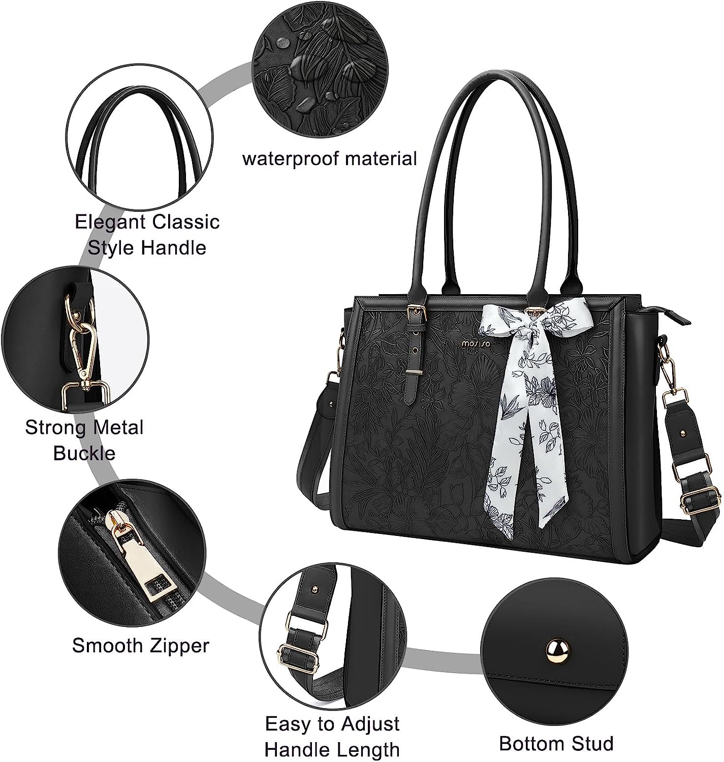 Laptop Tas Voor Vrouwen Luxe Pu Lederen Draagtas Voor 15.6 16 17.3 Inch Macbook Asus Hp Dell Notebook Schouder Messenger Handtas