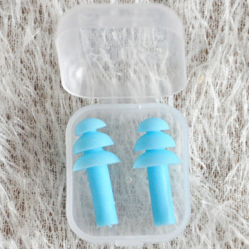 6 Stuks Doos-Verpakt Comfort Oordoppen Geluidsreductie Siliconen Zachte Oordopjes Pvc Touw Oordopjes Beschermend Voor Zwemmen Voor Slaap