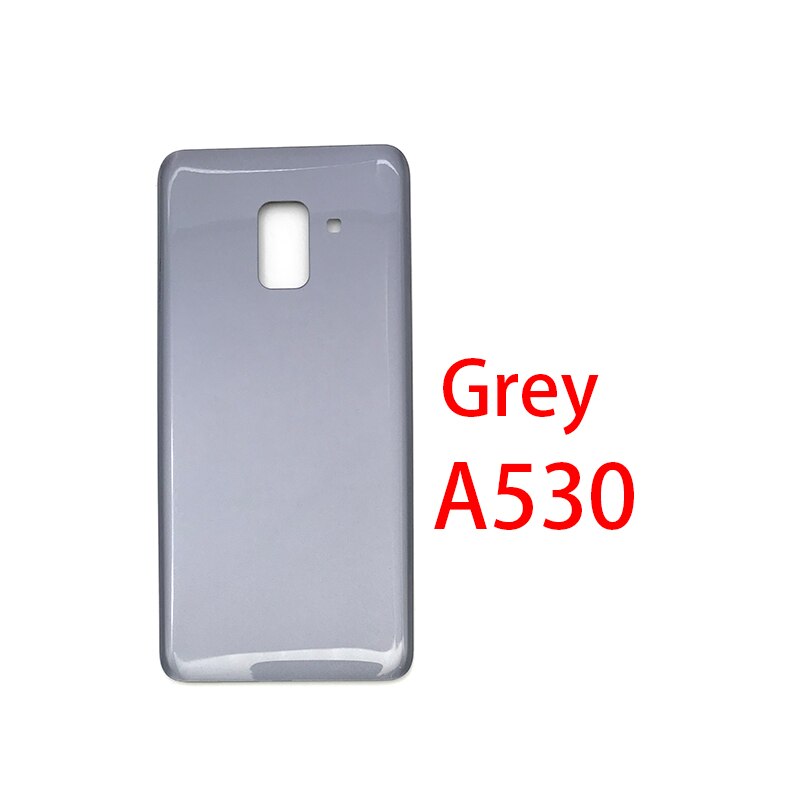 Back Glass Rear Cover Voor Samsung Galaxy A8 Plus A8 + A9 A920F A730F A530F Batterij Deur Behuizing Batterij back Cover: A530 Gray