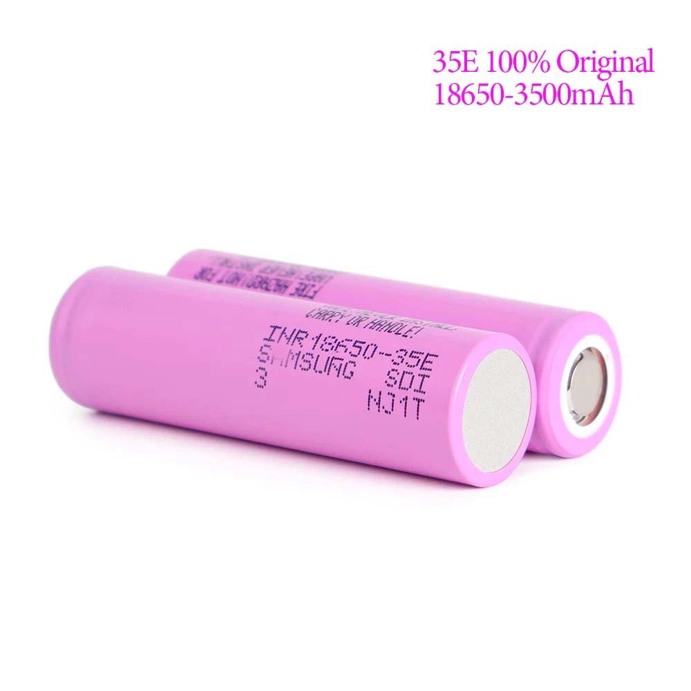18650 35E Battery 100% Genuine INR18650-35E 3500mAh 3.7V 20A Rechargeable Lithium Ion Battery for Toys Power Tools Flashlight