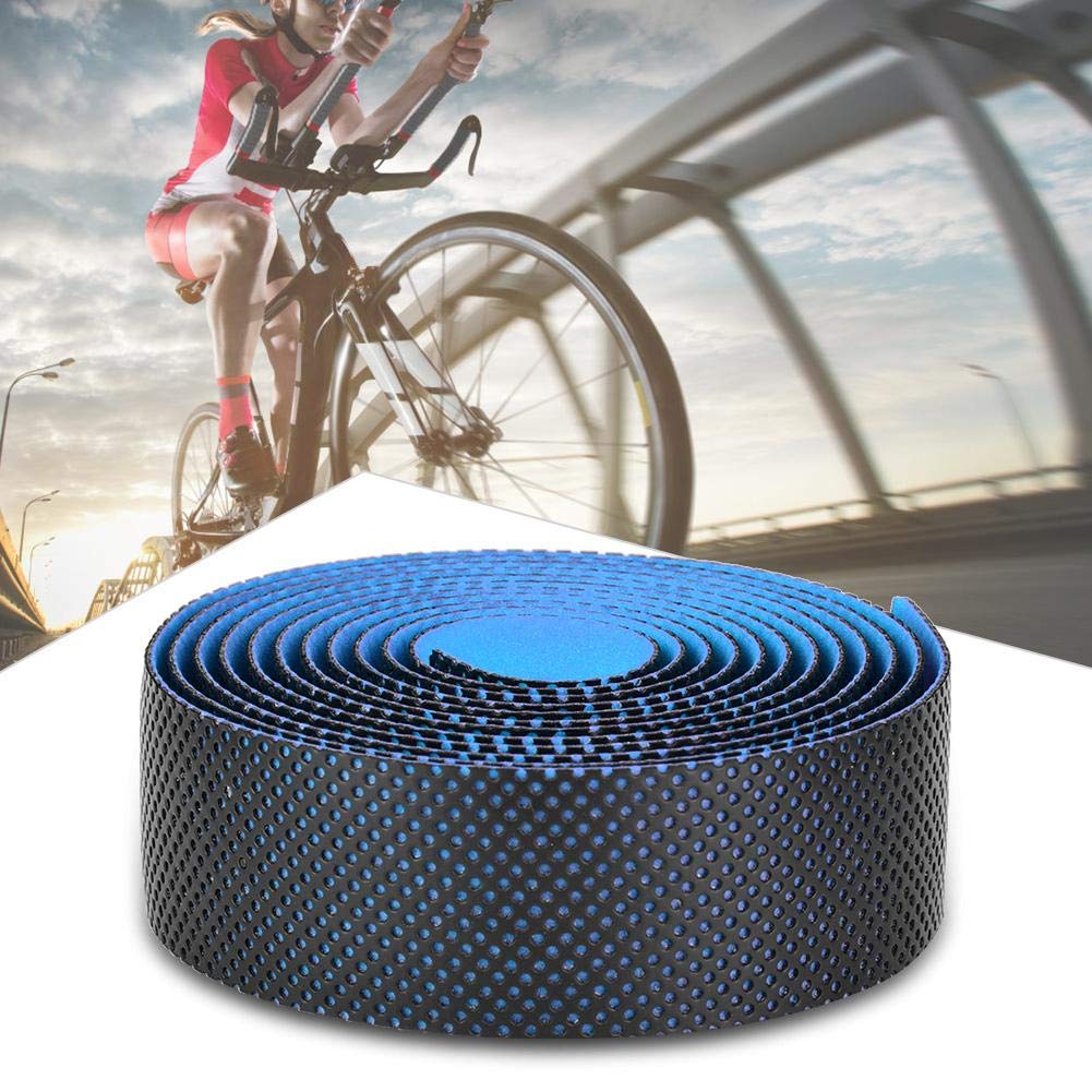 Vägstyrremmar, cykelremmar, tvåfärgade dubbellagers halkfria omlottbälte mesh-typ cykelstyrremmar