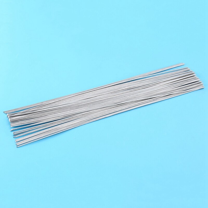 50Pcs Universal Welding Rods Copper Aluminum Iron Stainless Steel Fux Cored Welding Rod Weld Wire Electrode 33cmx1.6mm